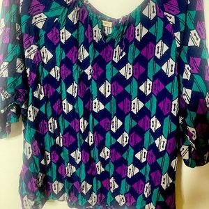 Old Navy printed blouse long sleeve